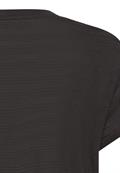 T-Shirt mit Rundhalsausschnitt aus reiner Baumwolle caviar