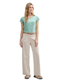 T-Shirt mit Rundhalsausschnitt green blue dots