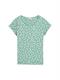T-Shirt mit Rundhalsausschnitt green blue dots