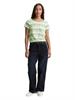 T-Shirt mit Rundhalsausschnitt green shading stripe