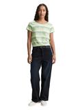 T-Shirt mit Rundhalsausschnitt green shading stripe