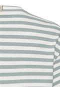 T-Shirt mit Rundhalsausschnitt jade- milk white
