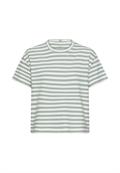 T-Shirt mit Rundhalsausschnitt jade- milk white