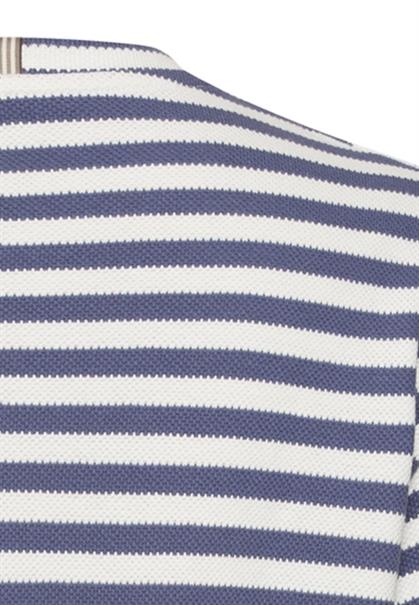T-Shirt mit Rundhalsausschnitt ocean blue- milk whi