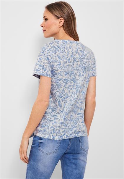 T-Shirt mit Schleifendetail marina blue
