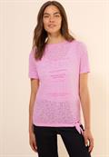 T-Shirt mit Schmucksteinen cherry blossom pink