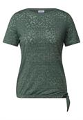 T-Shirt mit Schmucksteinen dark balmy khaki
