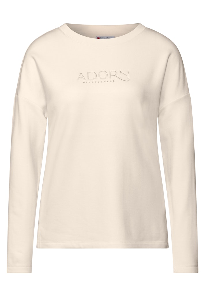 STREET ONE Langarmshirt, aus elastischem Materialmix günstig online kaufen