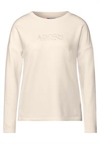 T-Shirt mit Schriftzug lucid white