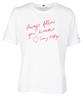 T-SHIRT MIT SLOGAN weiß2