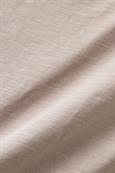 T-Shirt mit Slub-Struktur und Rollkanten light taupe