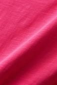 T-Shirt mit Slub-Struktur und Rollkanten pink fuchsia