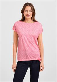T-Shirt mit Smock Schultern soft pink