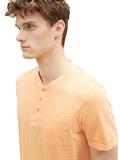 T-Shirt mit starker Waschung washed out orange