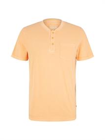 T-Shirt mit starker Waschung washed out orange