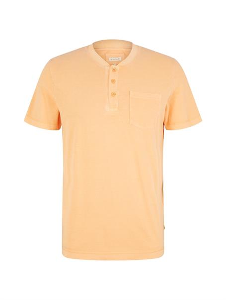 T-Shirt mit starker Waschung washed out orange