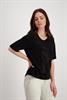 T-Shirt mit Strass Schrift schwarz