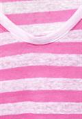 T-Shirt mit Streifen Muster cool pink