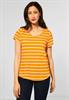 T-Shirt mit Streifen Print sunset yellow