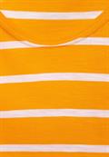 T-Shirt mit Streifen Print sunset yellow