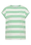 T-Shirt mit Streifen und Printdetail juicy lime