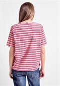 T-Shirt mit Streifenmix pink sorbet