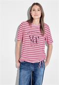 T-Shirt mit Streifenmix pink sorbet