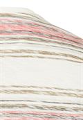 T-Shirt mit Streifenmuster aus Baumwolle sunfaded red