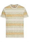 T-Shirt mit Streifenmuster aus Baumwolle sunflower