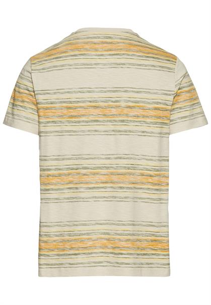T-Shirt mit Streifenmuster aus Baumwolle sunflower
