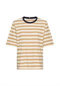 T-Shirt mit Streifenmuster caramel