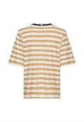 T-Shirt mit Streifenmuster caramel