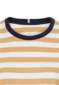 T-Shirt mit Streifenmuster caramel