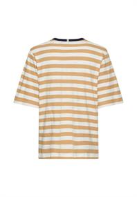 T-Shirt mit Streifenmuster caramel