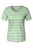 T-Shirt mit Streifenmuster fresh salvia green