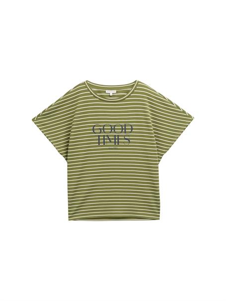 T-Shirt mit Streifenmuster green offwhite tee stripe