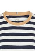 T-Shirt mit Streifenmuster ink blue
