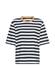 T-Shirt mit Streifenmuster ink blue