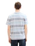 T-Shirt mit Streifenmuster navy grey mint block stripe