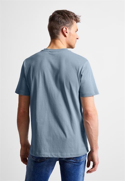 t-shirt-mit-streifenprint-steel-blue