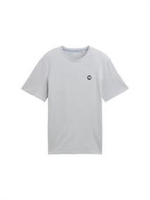 T-Shirt mit Struktur light blue multi structure