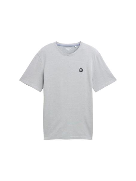 T-Shirt mit Struktur light blue multi structure