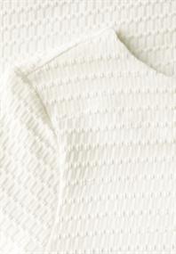 T-Shirt mit Struktur off white