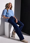 T-Shirt mit Struktur serenity blue