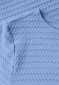 T-Shirt mit Struktur serenity blue