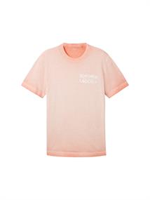T-Shirt mit Textprint hazy coral rose