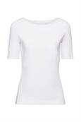 T-Shirt mit U-Boot-Ausschnitt white