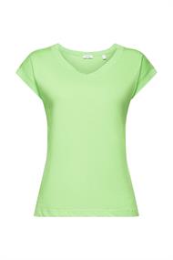 T-Shirt mit V-Ausschnitt citrus green 3