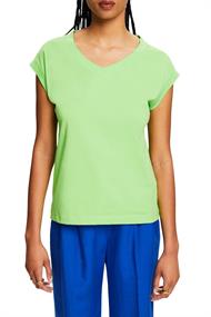 T-Shirt mit V-Ausschnitt citrus green 3