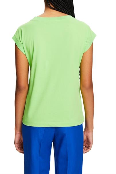 T-Shirt mit V-Ausschnitt citrus green 3